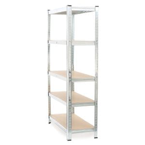 Kovinski skladiščni regal 90x40x180cm brez vijakov 175kg na polico