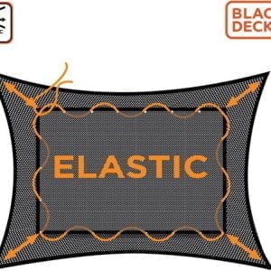 Fina zaščitna elastična mreža za prikolice in vozila 2x3m