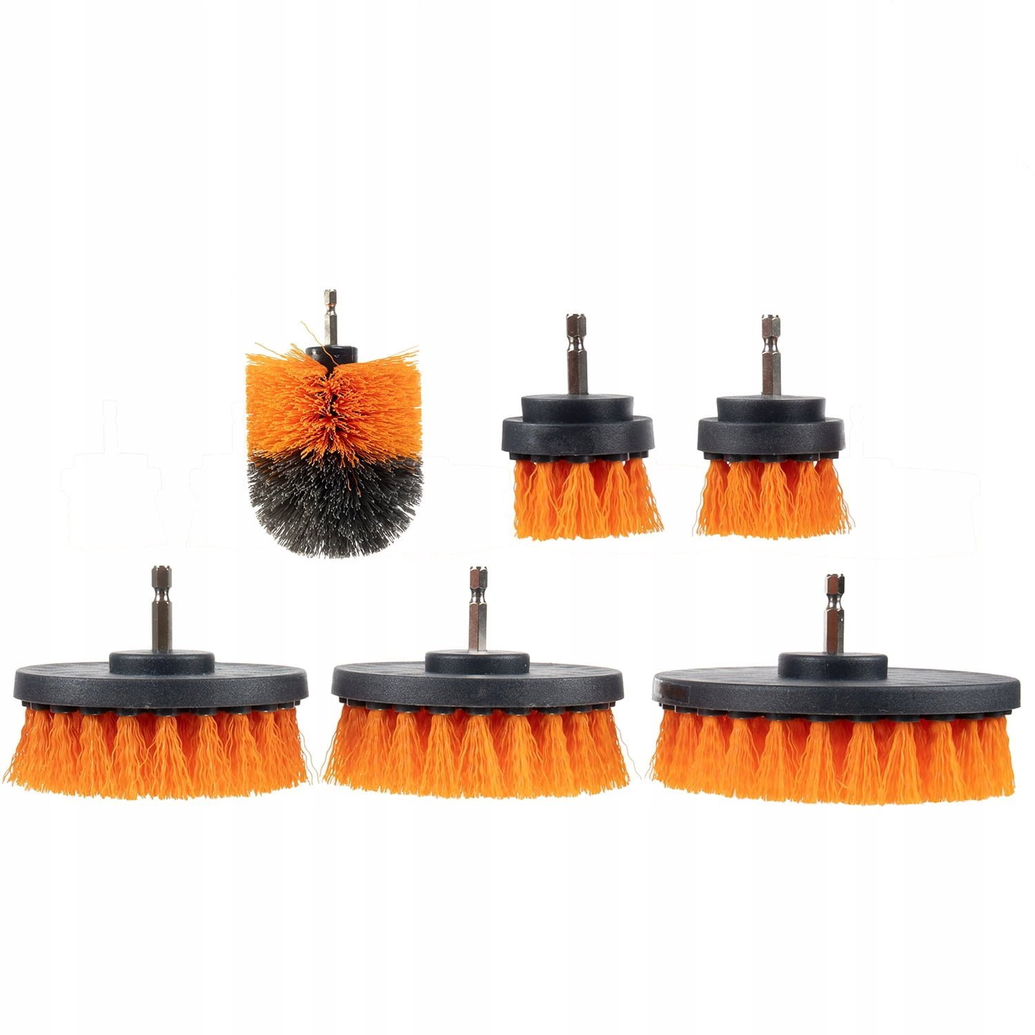 22 delni set HEX čistilnih krtač in 100mm velcro disk za poliranje 11 22 delni set HEX čistilnih krtač in 100mm velcro disk
