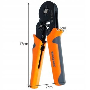 Krimp klešče za stiskanje tulcev 0,25-10mm2 + 1200 votlic