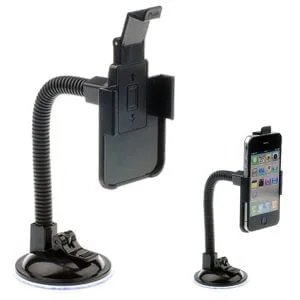 HALOorodje.si 192 Gibljiv nosilec telefona s priseskom za Iphone 5 in 5S, idealen za avto.