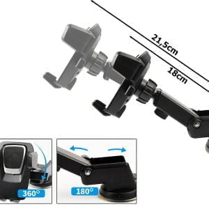 2v1 univerzalni teleskopski nosilec za mobilni telefon s priseskom