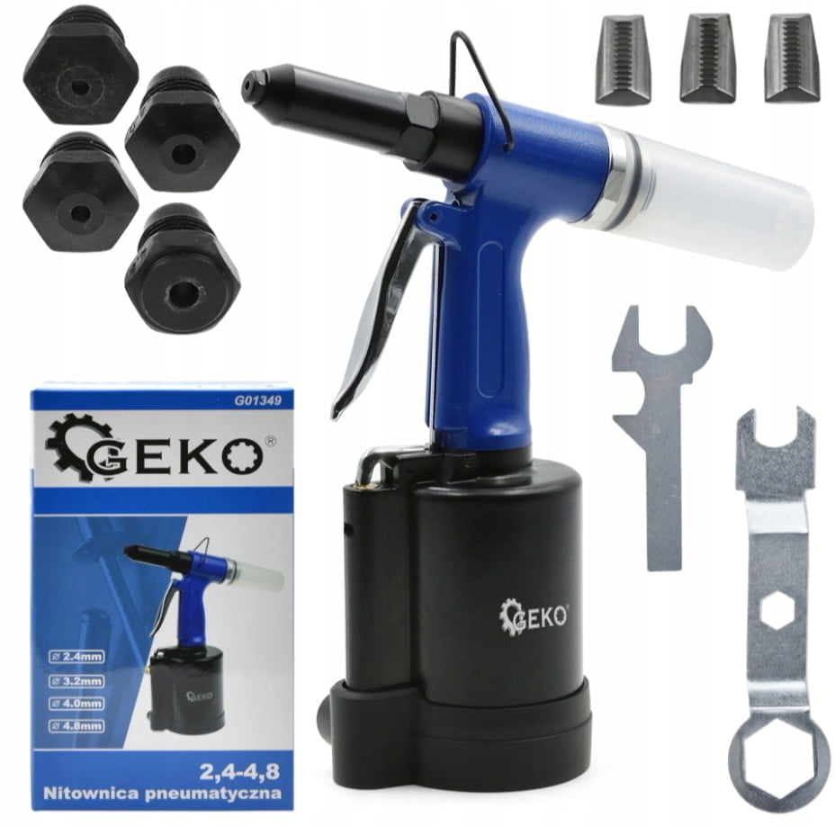 Komplet pnevmatskega kovičnika za zakovice 2,4-4,8mm