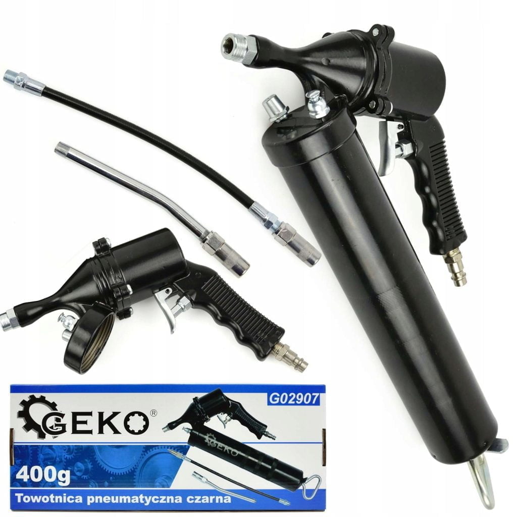 a black air gun with nozzles