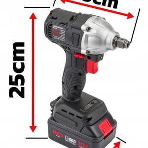 Set 20V aku. brezkrtačni udarni vijačnik 380Nm 1/2" 2x4Ah Li-ion LED + nastavki AKCIJA