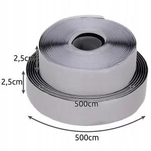 Alternativni prikaz univerzalne samoljepljive čičak trake od 5 m za jež 2,5 cm crne boje