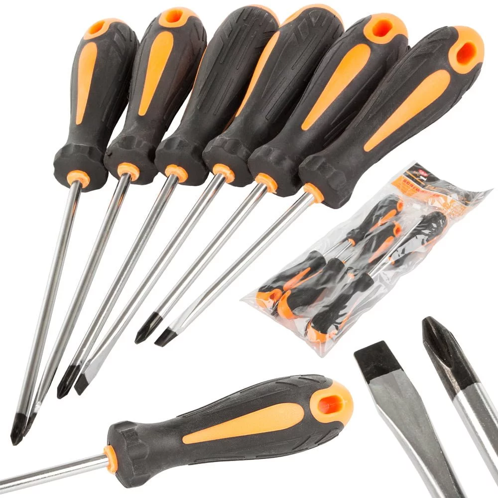 Set 6 magnetnih izvijačev do 260mm za enostavno privijanje in odvijanje vijakov.