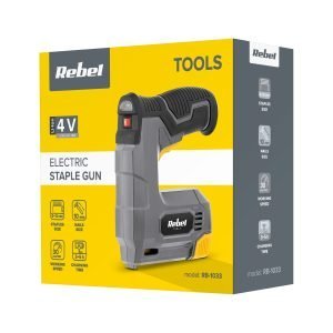 4V prenosni akumulatorski žebljalnik in sponkač + sponke