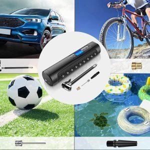 80W akumulatorski prenosni LCD kompresor LED 10Bar