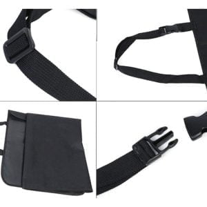 a black bag with straps
