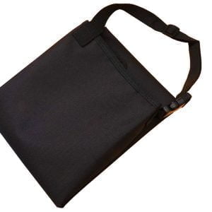 a black bag with a strap