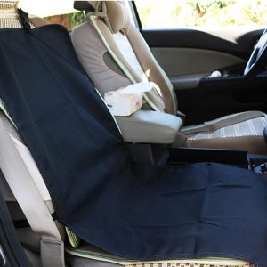 a seat cover in a car
