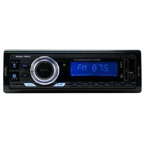 1DIN 12V LCD FM Autoradio 4x55W 2x USB Bluetooth SD + Fernbedienung RENEW FORCE SALE