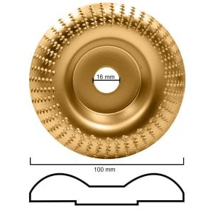Komplet 3 brusnih plošč za poliranje lesa 100mm volframov karbid