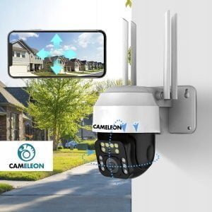 2MPx WIFI brezžična vrtljiva nadzorna kamera 2MP FULL HD LED bela