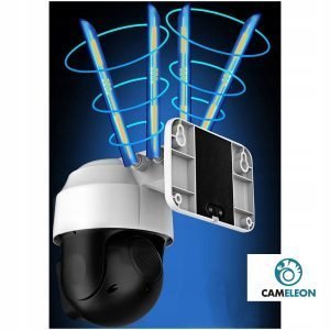 2MPx WIFI brezžična vrtljiva nadzorna kamera 2MP FULL HD LED bela