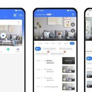 2MPx WIFI brezžična vrtljiva nadzorna kamera 2MP FULL HD LED bela
