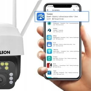 2MPx WIFI brezžična vrtljiva nadzorna kamera 2MP FULL HD LED bela