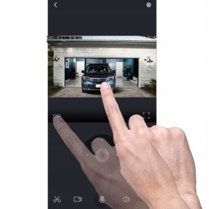 2MPx WIFI brezžična vrtljiva nadzorna kamera 2MP FULL HD LED bela