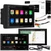 Funktionales 12V 2DIN LCD FM Autoradio 4x45W 2x USB Bluetooth GPS ANDROID 12 WIFI mit GPS-Navigation.