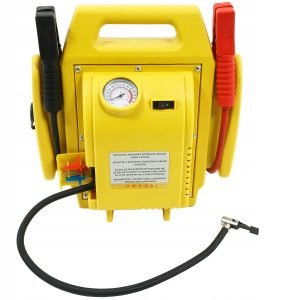 4v1 LED 12V booster 900A zaganjalec Jump Starter polnilec in kompresor 21 a yellow and red car air compressor