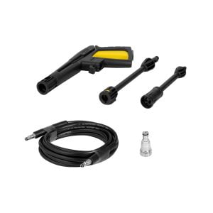 a black and yellow power washer