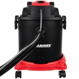a black and red vacuum cleaner