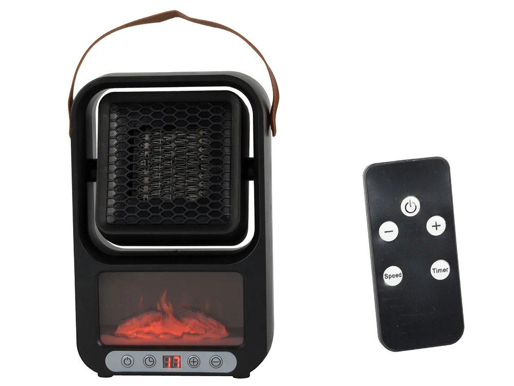 Dekorativni LED grijač za kamin, električni grijač 500W s termostatom - slika 9