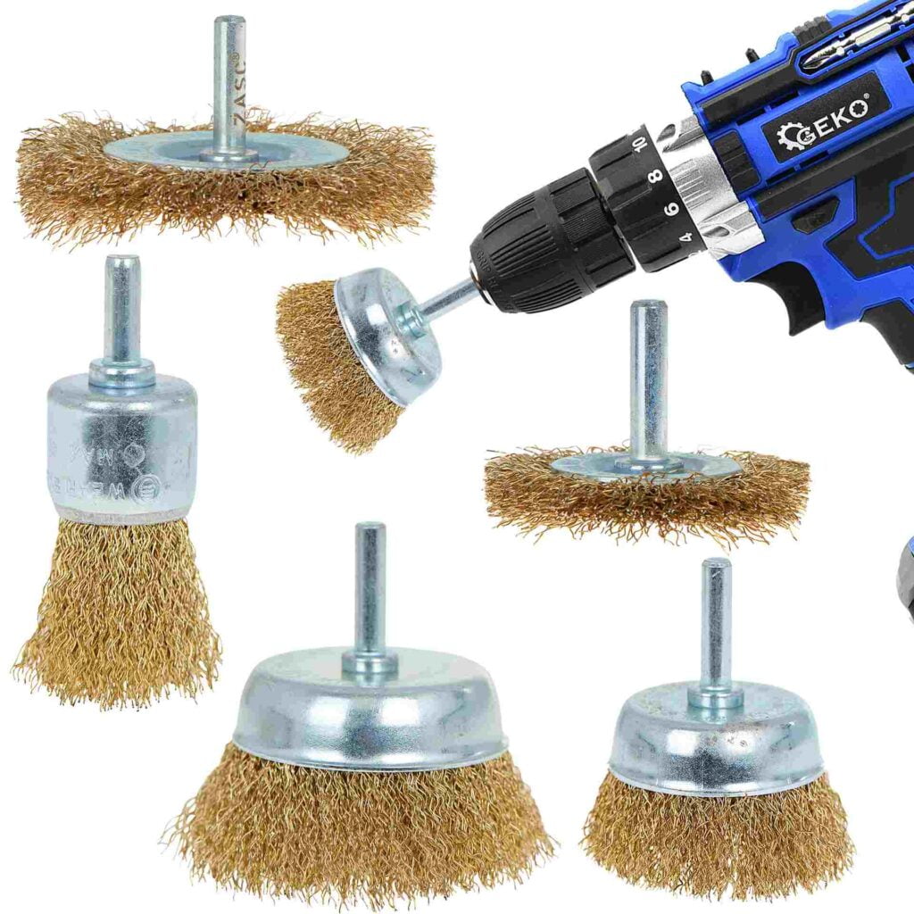 Set 5 žičnih krtač za vijačnike 6mm