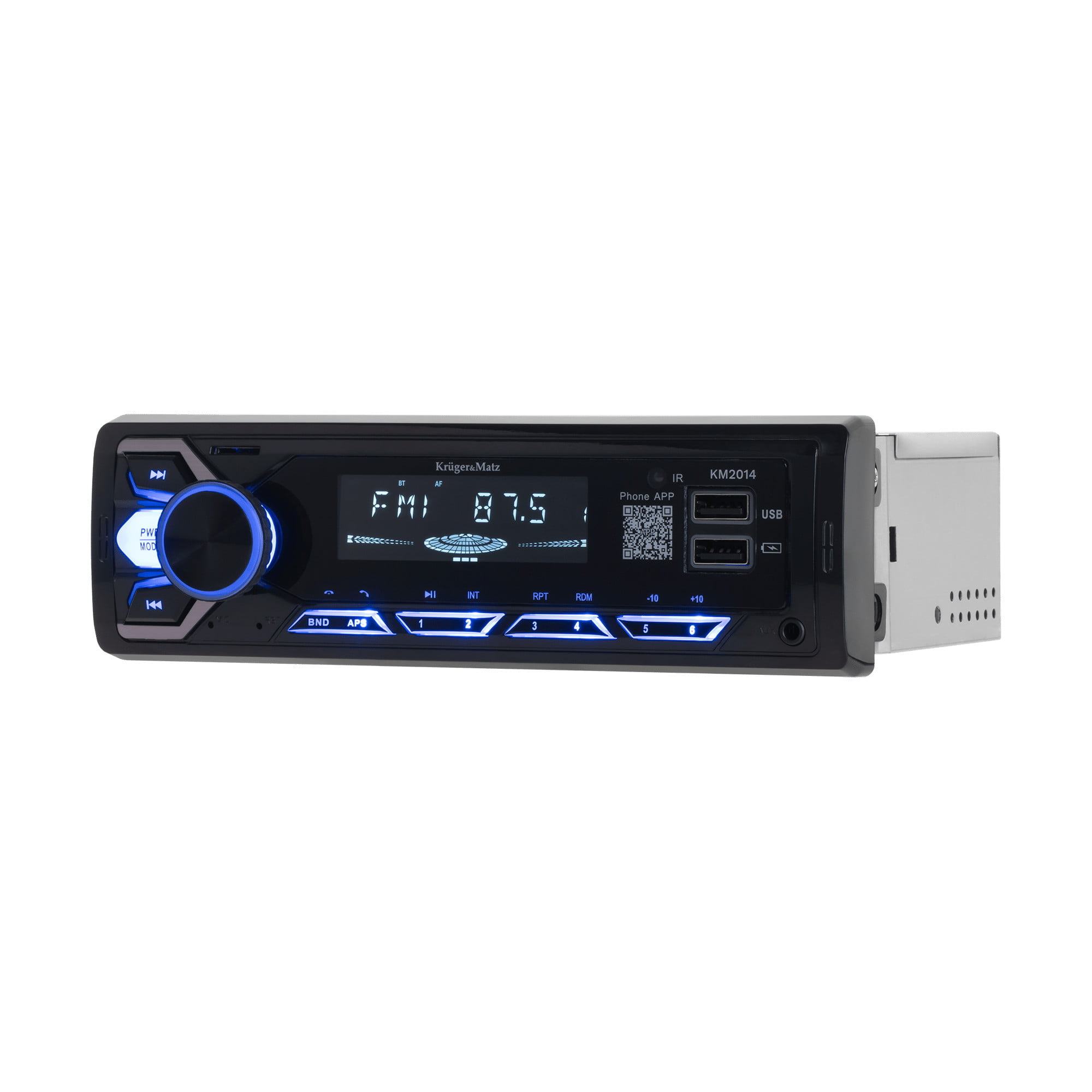 12V 1DIN avtoradio LCD 4x15W MP3 2x USB Bluetooth RCA + daljinec 5 1DIN avtoradio z LCD, USB, Bluetooth, RCA in daljincem