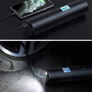 Akumulatorski 4500mAh prenosni LCD kompresor LED 10Bar USB