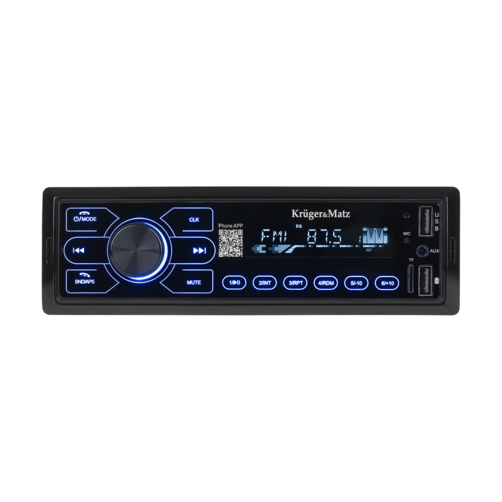 12V 1DIN avtoradio LCD 4x50W MP3 2x USB Bluetooth RCA + daljinec