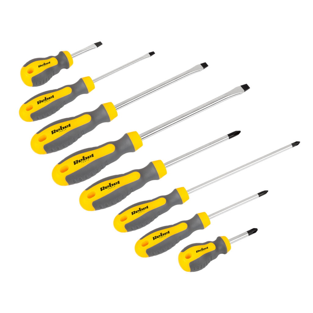 Komplet 8 ergonomskih izvijačev