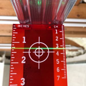 Magnetna tarča za rdeče laserske nivelirje 10cm