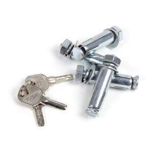 Zložljiv stebriček za parkirni prostor s ključavnico in odsevnimi trakovi 48x70cm