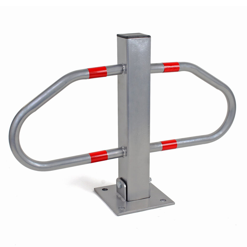 Zložljiv stebriček za parkirni prostor s ključavnico in odsevnimi trakovi 48x70cm