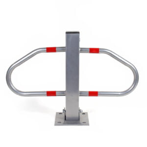 Zložljiv stebriček za parkirni prostor s ključavnico in odsevnimi trakovi 48x70cm