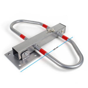 Zložljiv stebriček za parkirni prostor s ključavnico in odsevnimi trakovi 48x70cm