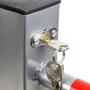 Zložljiv stebriček za parkirni prostor s ključavnico in odsevnimi trakovi 48x70cm