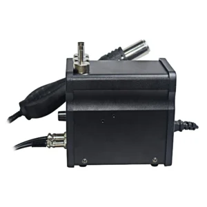 2v1 700W spajkalna postaja na vroči zrak LCD in 60W spajkalnik do 500°C 12 a black box with wires