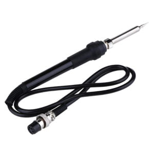 2v1 700W spajkalna postaja na vroči zrak LCD in 60W spajkalnik do 500°C 13 a black soldering iron with a black cable