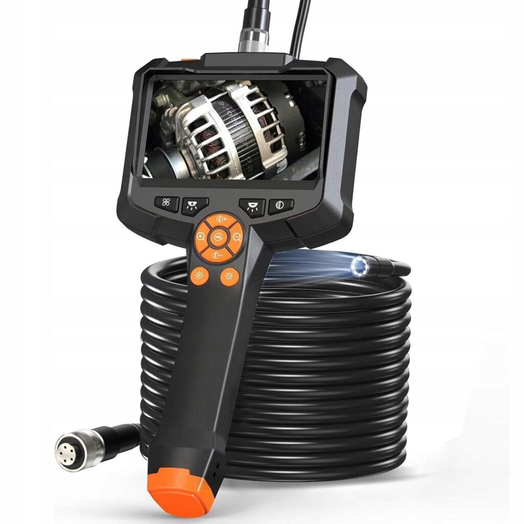 a camera with a screen on it