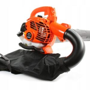 a leaf blower on a white background