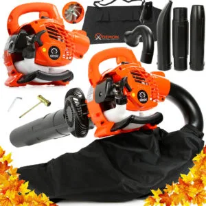 puhač lišća s torbom i alatom