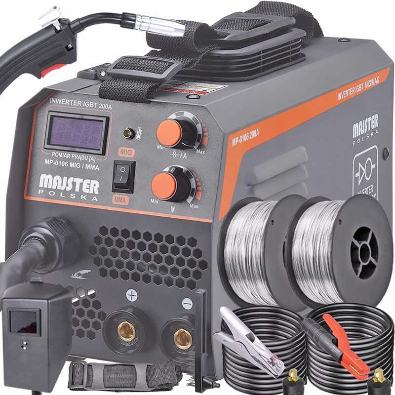 IGBT MIG MAG FLUX MMA 200A inverterski aparat za zavarivanje bez plina + žica 3 IGBT MIG MAG FLUX MMA 200A inverterski aparat za zavarivanje bez plina + žica