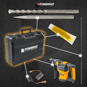 2800W SDS MAX elektropnevmatsko kombinirano kladivo in vrtalnik 18J VCS