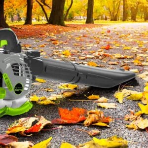 2v1 motorni pihalnik in sesalnik listja + vreča 7500vrt/min puhalo 23 a leaf blower on the ground