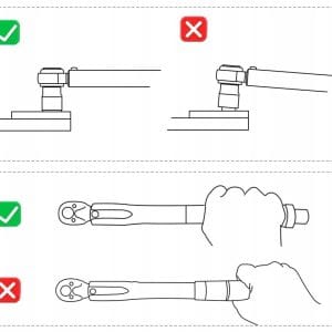 a diagram of a hand holding a tool