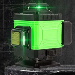 Aku. 16 linijski zeleni gradbeni laserski nivelir 2x 2400mah LL17P