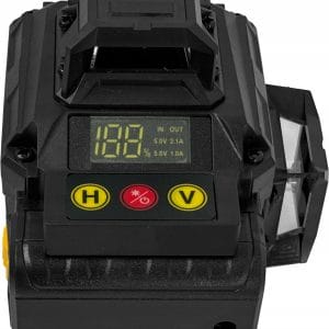 Aku. 16 linijski zeleni gradbeni laserski nivelir 2x 2400mah LCD LL28 AKCIJA